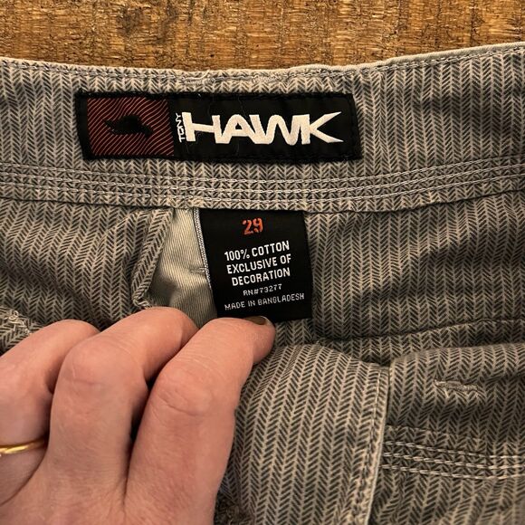 Tony Hawk Cargo Shorts Mens 29 Casual Lightweight Cotton VTG 90’s Khaki - Picture 2 of 5